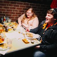 Student enjoy eating out in Tiffin